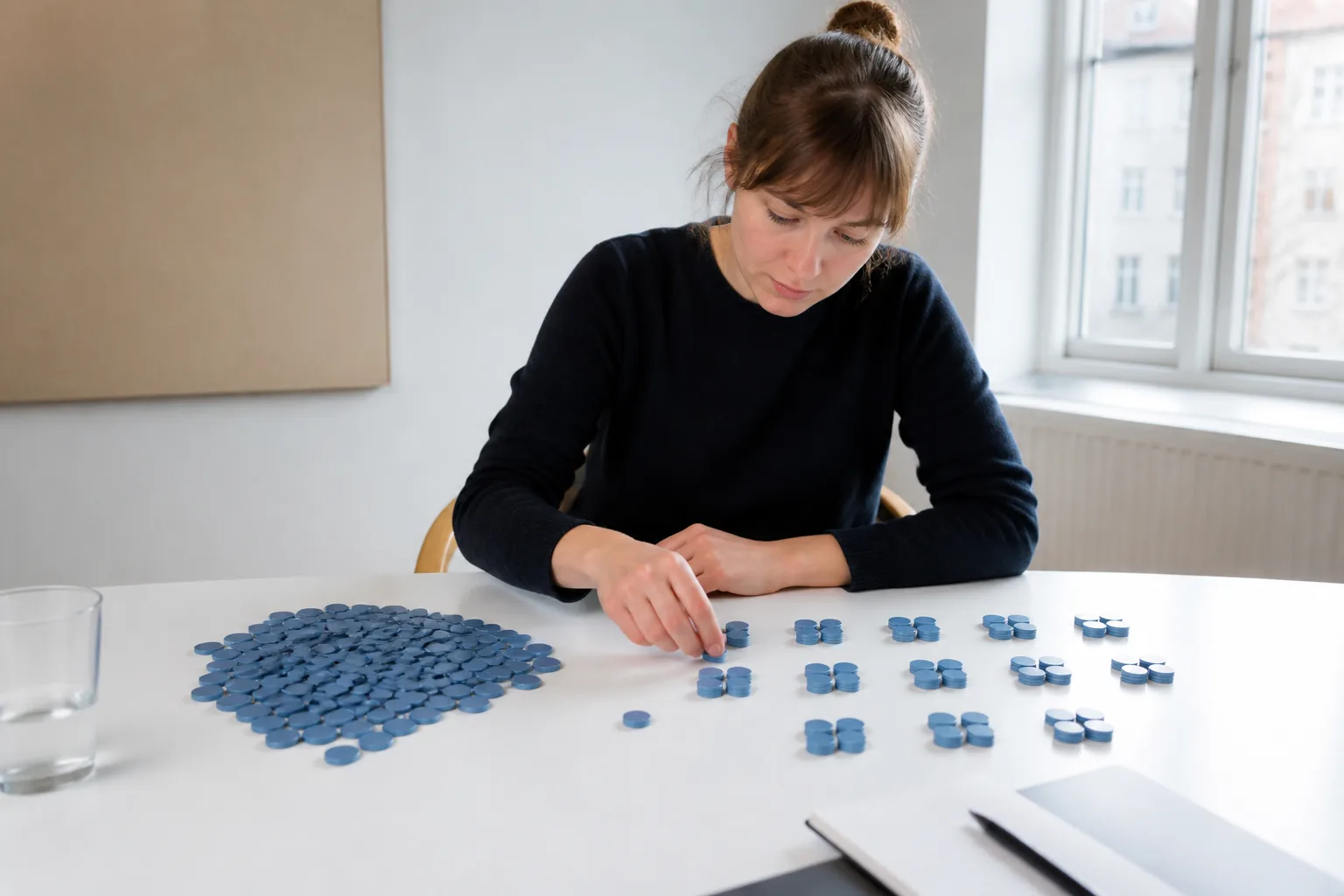 Virkelighedsnær dansk hverdagssituation, der illustrerer promille som matematisk andel